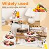 Detachable Round Tiered Fruit Plate 2/3-Layer Dessert Display Rack  Dried Fruit