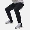 Li Ning Fitness Series Solid Color Fleece Thick Drawstring Cuffed Knitted Sports Pants Men Pants Black AKLT743-1