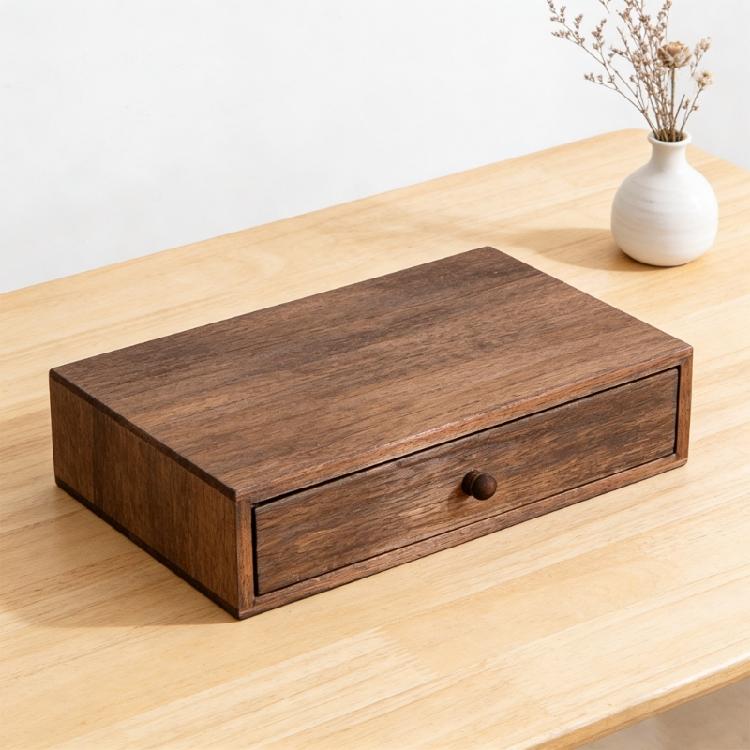 Elegante Holz-Arbeitsplatten-Organizer mit Trennwänden für Küche und Bad