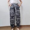 Elephant Jump Pants Pocket Adjustable Elastic High Waistband Strap Unisex Man Women Print Thailand Casual Streetwear Beach Bohemian Retro Vintage