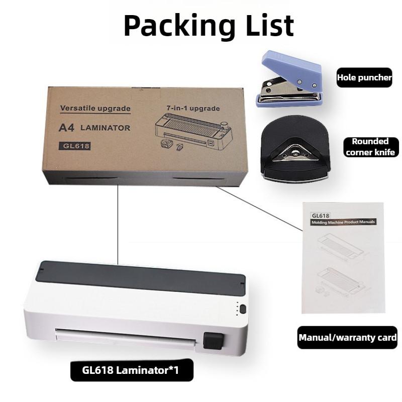 260W 7-in-1 Multifunctional Household Photo Laminator Office Professional A4 Document Laminating Machine
