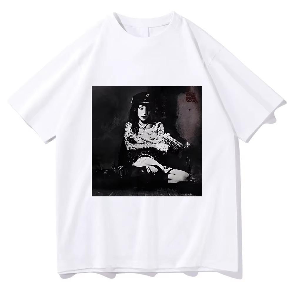 Zpěvačka YEULE Evangelic Girl Is A Gun Tričko 2025 Album Pánské/dámské oblečení Harajuku Letní topy Grafická trička Vintage Léto