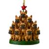 Christmas Acrylic Dog Hanging Decoration Holiday Party Winter Xmas Tree 2D Flat Acrylic Puppy