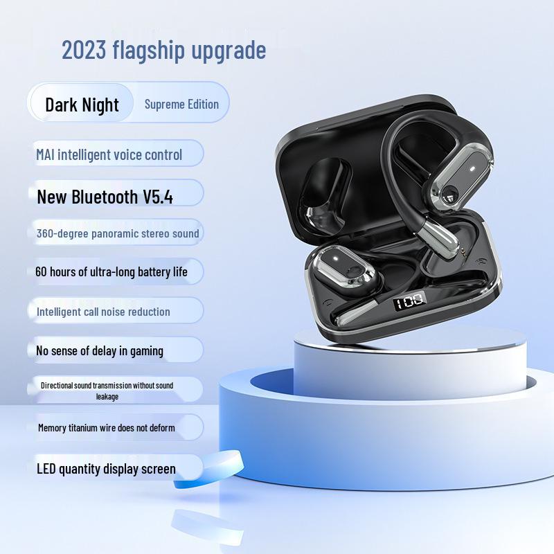 Smart Voice In-Ear Ear-Hook Headphones, Wireless, New Model, Black/Skin Tone