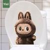 Static Toilet Sticker Cartoon Cute Creative Toilet Toilet Toilet Lid Sticker