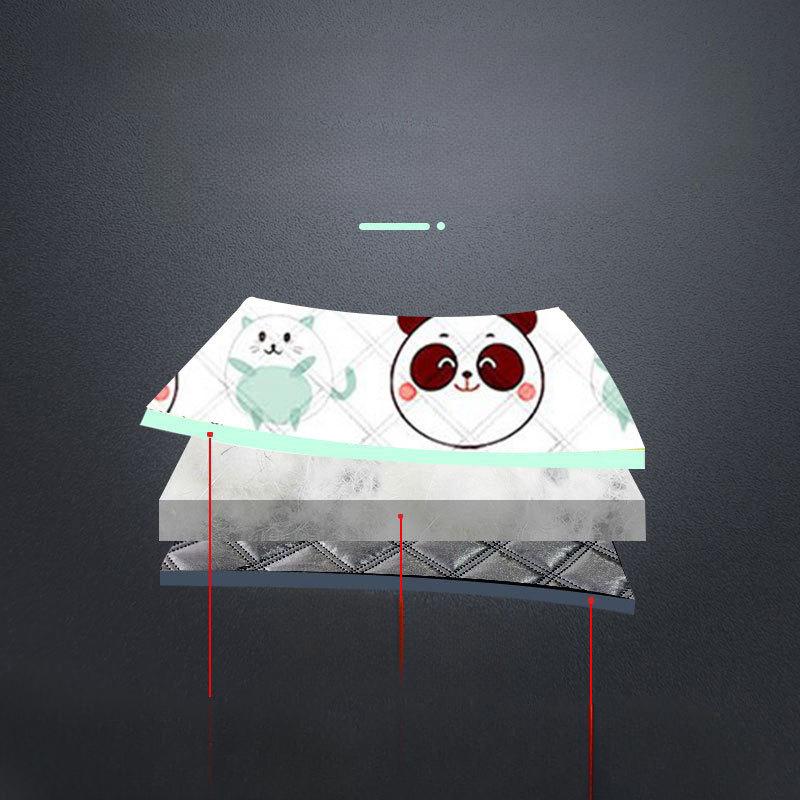 Ultrasonic Picnic Mat Thickened Camping Cartoon Panda Kitten Beach Mat Outdoor Travel Moisture-proof
