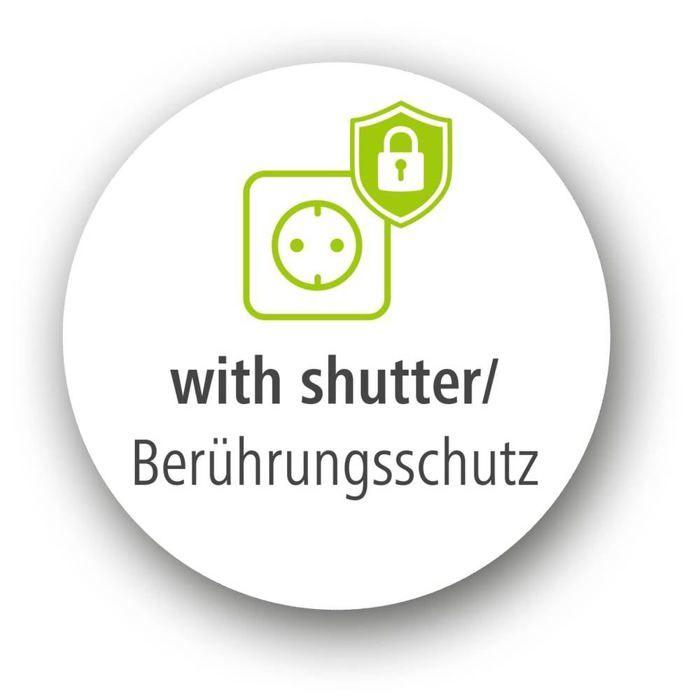 Hama Profi Rallonge de câble d'alimentation CEE 7-7 (SCHUKO) (F) pour CEE 7-7 (SCHUKO) (M) 5 m moulé blanc