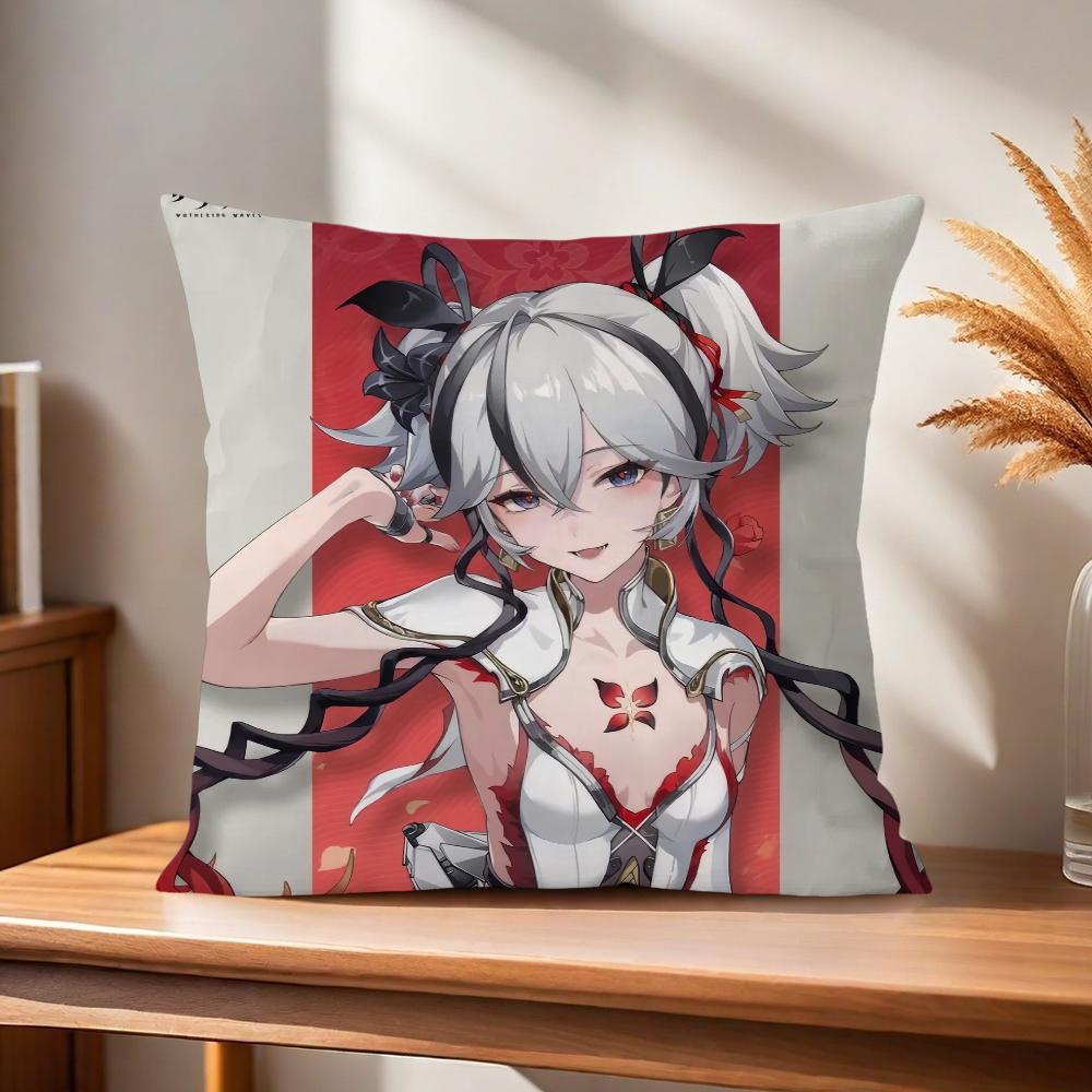 Wuthering Comfortable soft Pillow Case camellya Changli for Sofa Living Room Home Waves office Decor Cantarella and Protective C