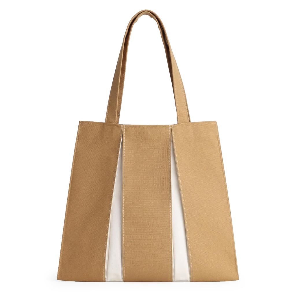 Ougi Canvas Tote Bag MH Made in Japan Kyoto Taška přes rameno Lehká Dojíždění s háčkem Kompatibilní s velikostí A4 [KOSHO] (6. Velbloud/Ivory)