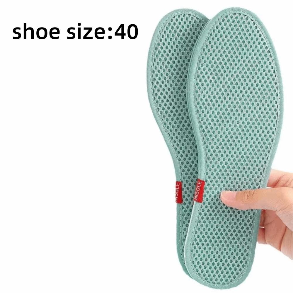 Cotton Anti-Odor Insoles Elastic Net Eye Breathable Insole Bamboo Charcoal Insoles Sports Shoes