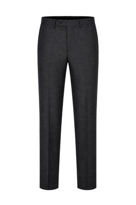 RENOMAHOMME Wool Blend Easy Stretch All-Day Suit Pants Melange Grey Rokpsp16A