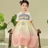 Girls' Hanfu Style Floral Embroidery Dress