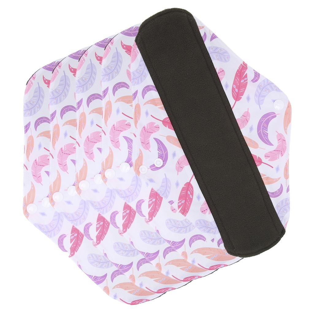 5Pcs Reusable Sanitary Napkins Good Water Absorption Washable Recyclable Women S Daily Necessities for HomeG65