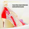 High Heel Shoe Key Holder Sparkling Keychain Portable Adorable Key Accessory Suitable for Backpacks Friendship Gifts