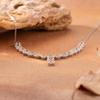 Natural Gemstone Color Sapphire Necklace Women'S S925 Sterling Silver Color Treasure Jewelry Light Luxury High-End Tassel
