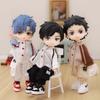 OB11 Baby Clothes Baseball Uniform Letter Overalls Suit Coat Fashion Pants For Obitsu11 Molly YMY Body 1/12 BJD Doll