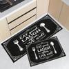 White Wood Grain Kitchen Mat Non Slip Waterproof Runner Rug Kitchen Is The Heart Of Home Farmhouse Floor Carpet