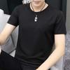 Autumn New Solid Color Round Neck Long-Sleeved Bottoming Shirt Versatile Spring And Autumn Thin Long-Sleeved T-Shirt Men'S Factory Direct Sales Trend