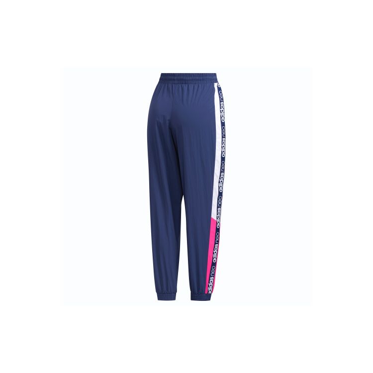 adidas Calça Jogger de Tricô com Cordão e Estampa de Logo Neo Label Feminina Azul Tech FN6546