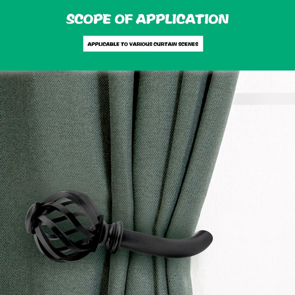 (Great home)Curtain Hook Strap Wrought Iron U-shaped Window Decoration Accessories