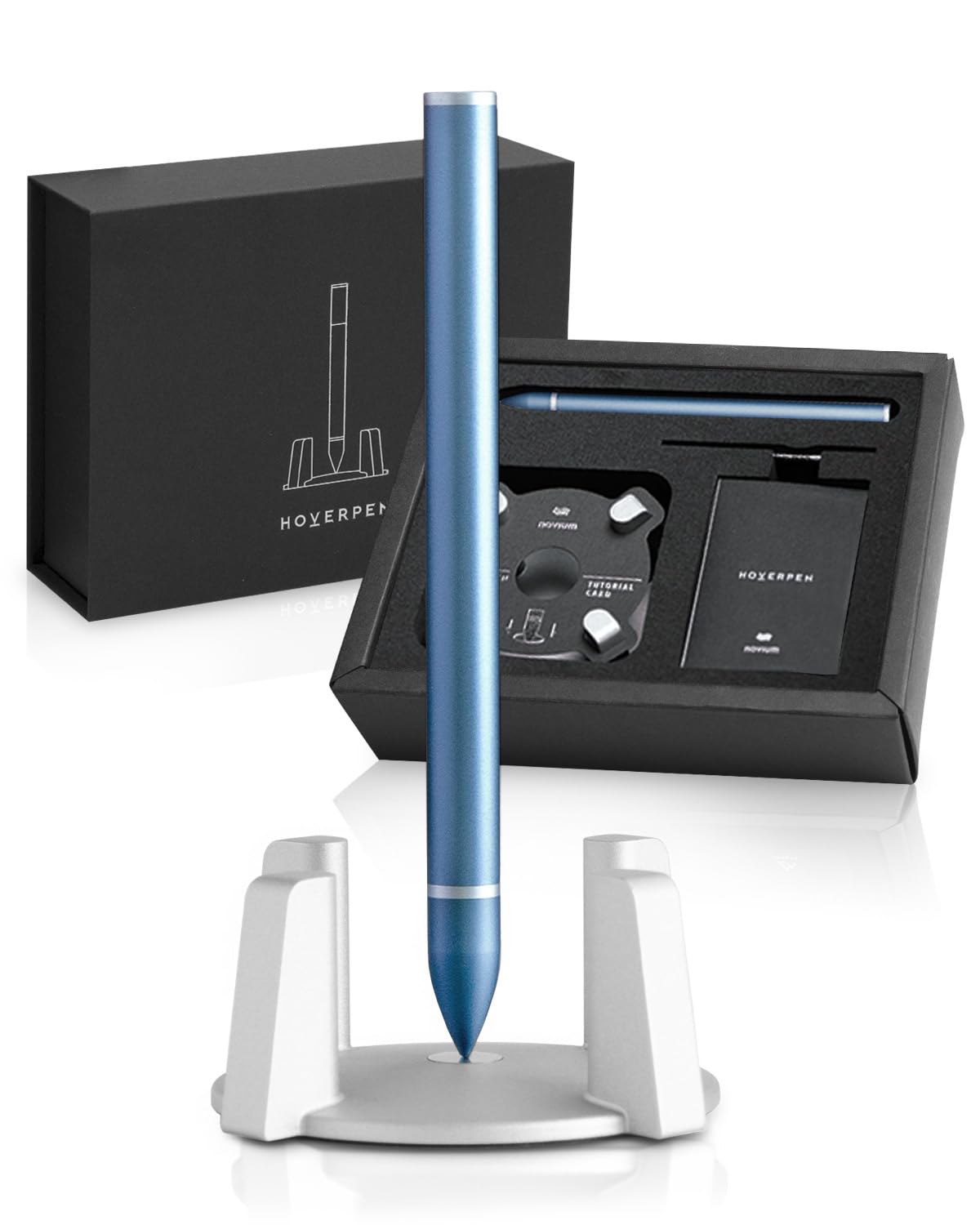 

Novium Hoverpen Classic, a floating pen. Perfect for men s birthdays, promotions, or Christmas gifts. Also makes a great desk decoration. Midnight Blu