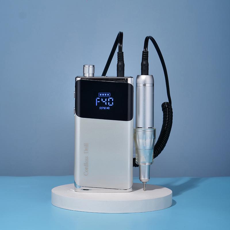 

Высокоскоростная электрическая пилка для ногтей 40 000 об/мин: Пилка и ремувер без нагрева. белый