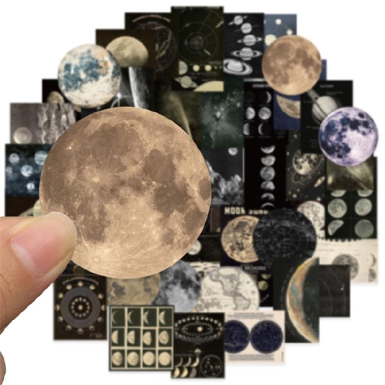 50 Sheets Aesthetic Supplies Scrapbook Sticker Simple Aesthetic Sticker Decorative Sticker for Journal