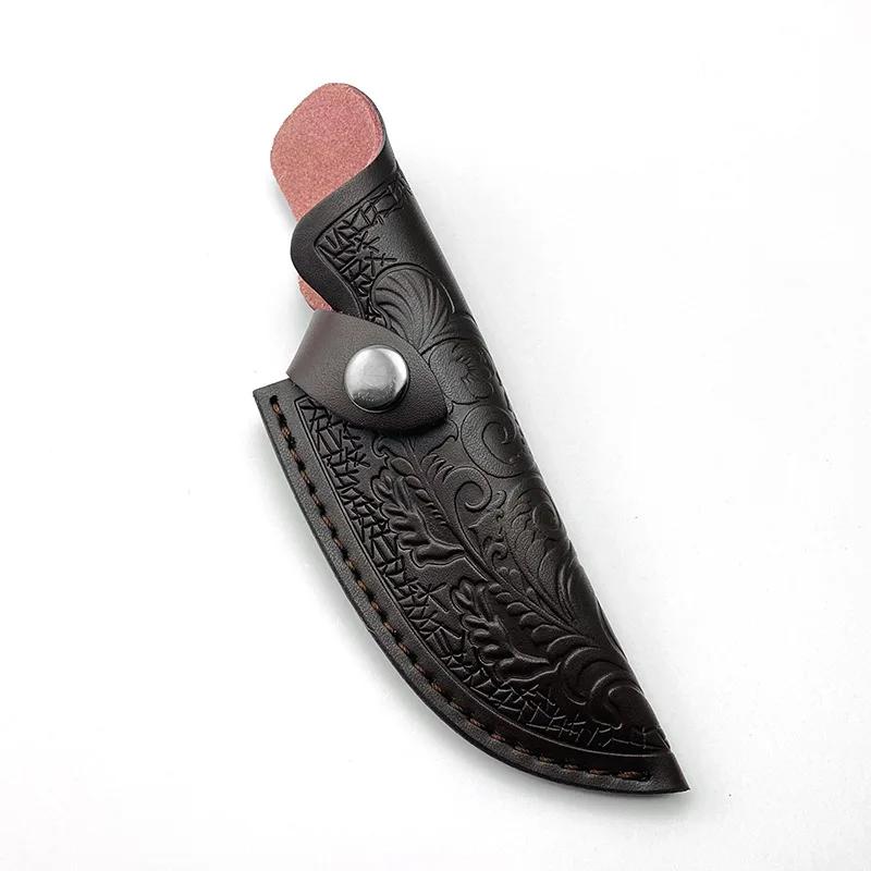 1PCS Home DIY Fixed Blade Knife Tool Parts Outdoor Knife Carrying and Storage Leather Case Accessories For Knife