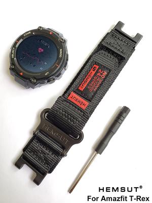 Hemsut Armbänder Kompatibel mit Amazfit T-rex2 3 Uhrenarmband Nylon Für Männer Sport Militärstil