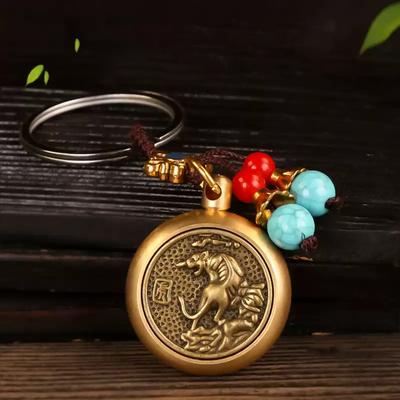 Hängsmycken Häst Kinesisk Zodiak Nyckelring Fordonshängsmycken 2026 Års Souvenir