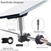 Satellite Dish Support Bracket Adapter Adjustable Roof Rack Clamp Fit for Gen 3 Mini Outdoors Enthusiasts Quick Assembly