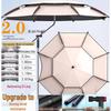 Universal Large Outdoor Fishing Umbrella: Thickened Black Glue for Sun & Rain Protection, Sun Shade & Cane Functionality