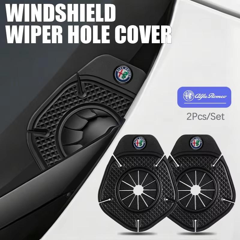 YFK1 Car Wiper Bottom Silicone Protective Cover Dust Cover For Alfa Romeo Junior Tonale Giulia Stelvio 159 Mito Stelvio 147 156