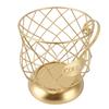 Coffee Pod Holder Innovative Modern Large Capacity Electroplating Metal Coffee Capsule Basket for