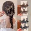 Korean Temperament  Butterfly Hairpin Sweet Side Bangs Duckbill Clip Hair Accessories