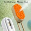 Steamy Cat Brush 3 in 1 Spazzola elettrica anti-schizzi per gatti con spruzzo di vapore per massaggio Pet Grooming Pettine per la rimozione dei peli Pettini Nuovo