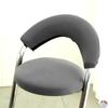 Split Low Back Chair Cover Corn Velvet Solid Color Simple Elastic Modern Home Decor Chair Dust Protect Cover Office Stool Covers