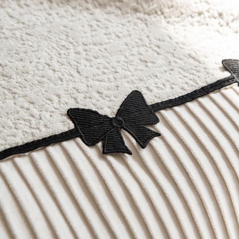All Seasons Irregular Sofa Cover Pad One-Piece Anti-Slip Retro French Bow Accessory Patchwork Sofa Cushions Mats