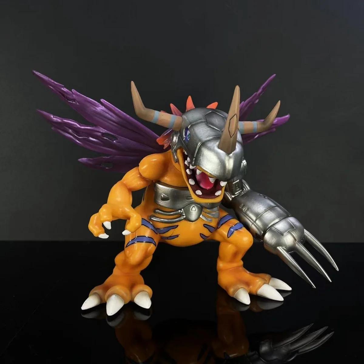 2026 NEW 18CM Digimon Anime Figures Gk Greymon Agumon Figurine Gabumon Pvc Action Figure Collectible Model Toys Gift