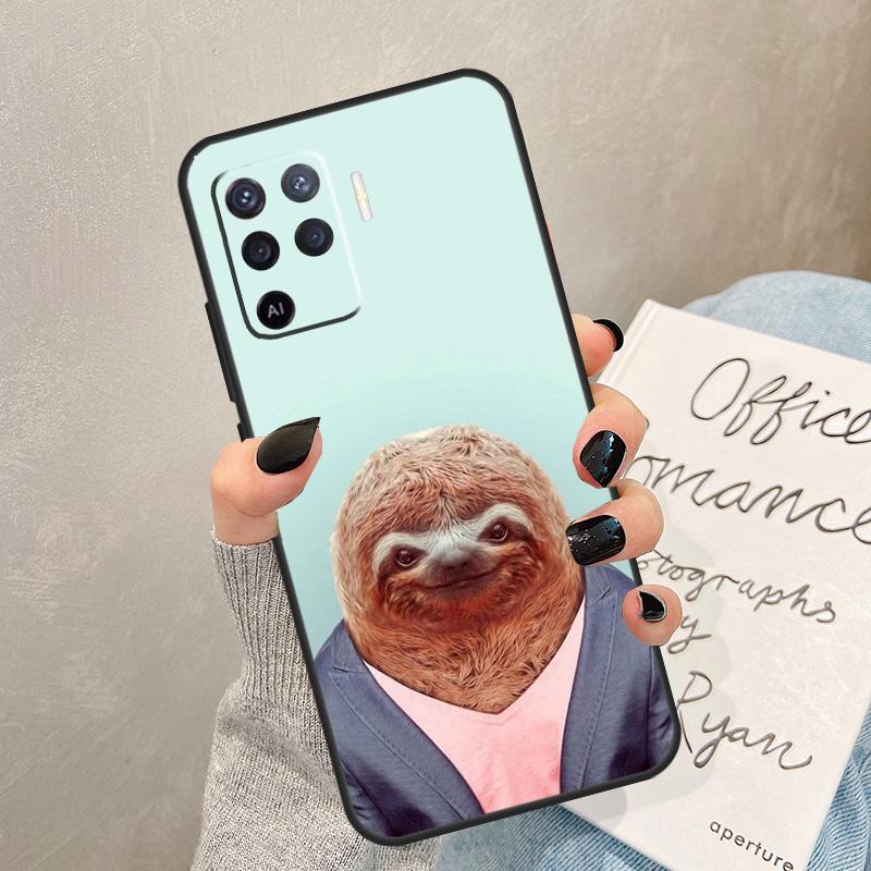 

Funny Sloth Case For Oppo A54 A74 A94 A17 A57 A77 A76 A16 A96 A18 A60 A80 A40 A38 A58 A78 A98 A15 A5 Pro OPPO A18 4G