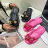 Slippers Women  Cute Clip Toe Flip Flops Shoes Female Platform Outdoor Fashion Beach Sandals Casual Flat Slides 2024