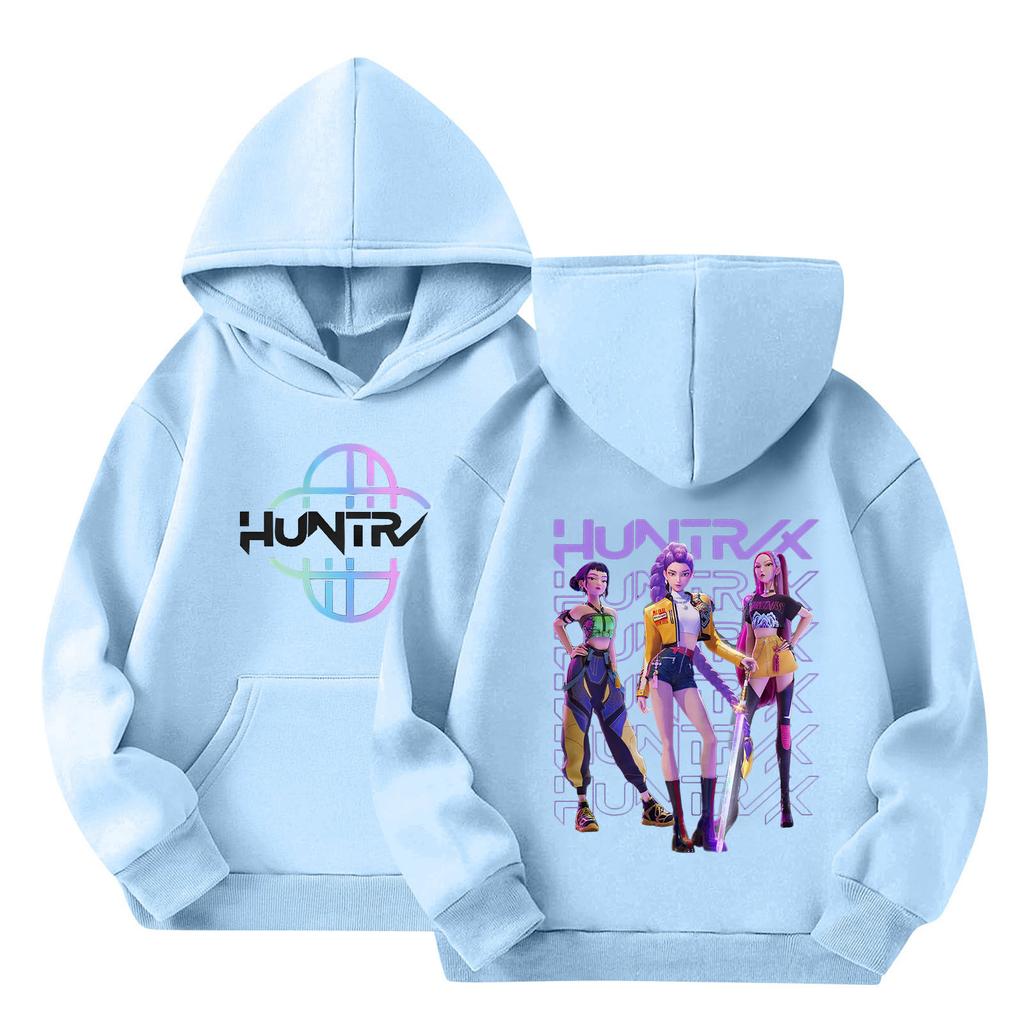 Dětská mikina s kapucí Chlapecká a dívčí módní potištěná mikina s dlouhým rukávem