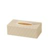 Tissue Box, with Waterproof Wear-Resistant Surface, Diamond Embossed Texture Compact Paper Holder for Office Bedroom