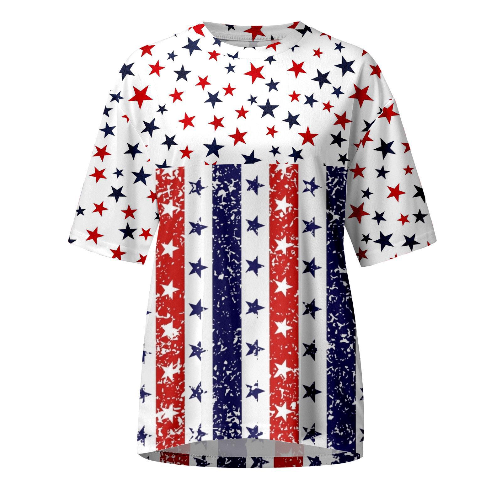 

Summer Round Neck Men s 3D Printed Checkered National Flag Short Sleeved T-shirt S