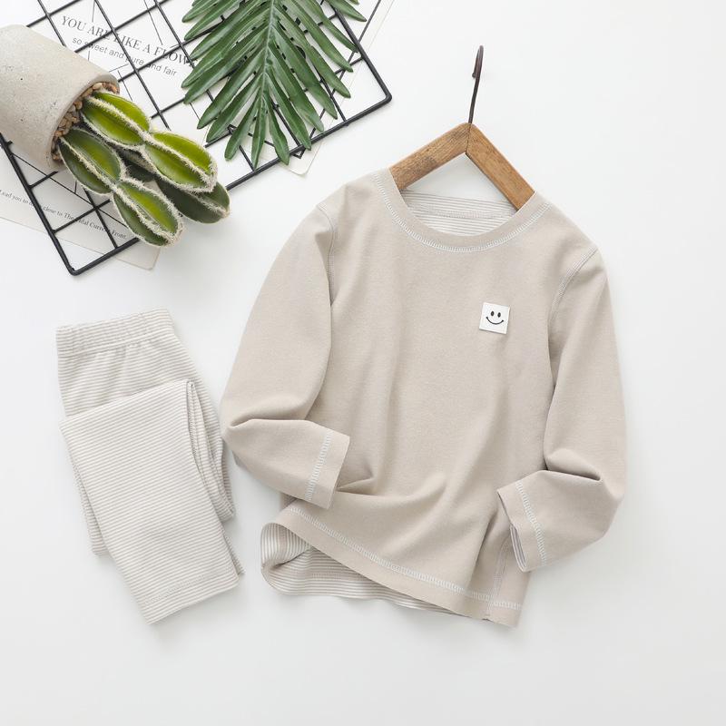 2025 Çocuk Sonbahar/Kış Kıyafet Seti: Erkek ve Kız Çocukları İçin Sıcak Dikişsiz Termal İçlik