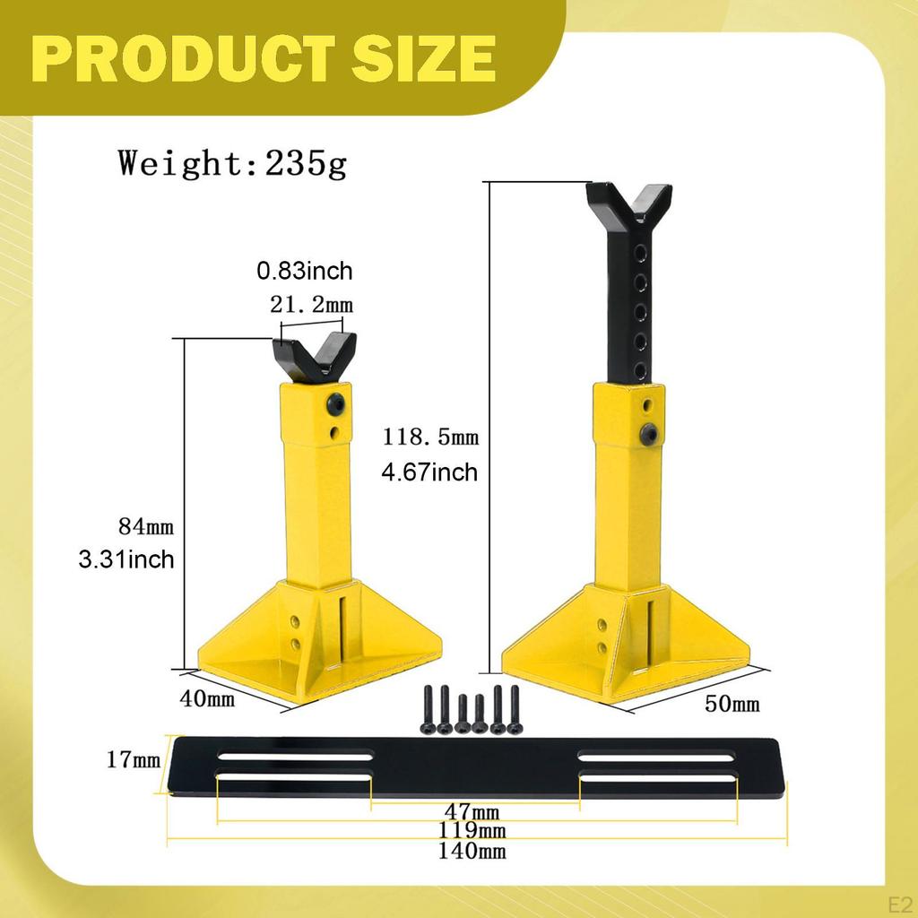 RC Car Jack Stand Diorama Display, Micro Landscape Decor, Photo Props, Miniature Model for 1/18 1/12