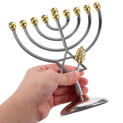 Je Holder 9 Branch Candlestick Metal Holder With Star Polished Party Ornament Candlestick Holders