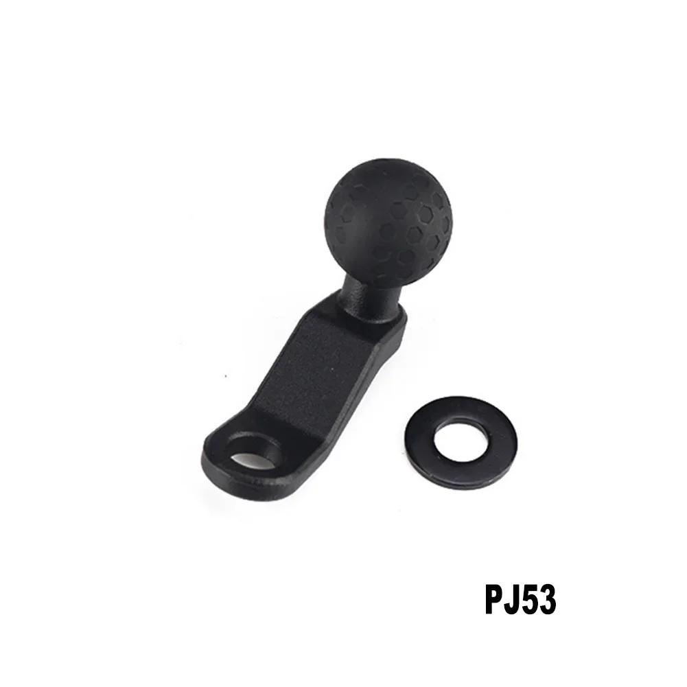 For Motorcycle Handlebar Bracket Universal 25mm Ball Head Base M8 M10 Threaded Adapter Fit Mirror Mount Phone Holder GPS