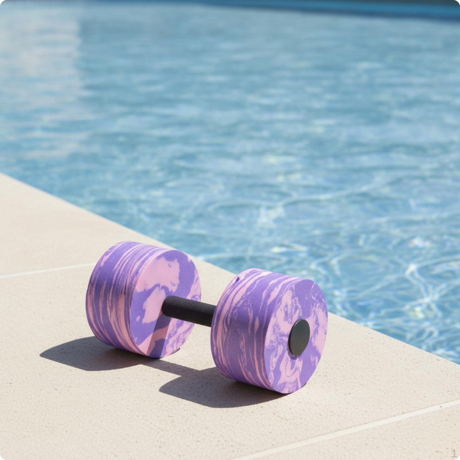 Water Dumbbell with Foam Weights EVA Lightweight Aquatic Exercise Dumbbells for