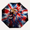 Lion Union Jack Flag Print Travel Umbrella - Portable Folding Umbrella for Outdoor Adventures,Daily Use,and Festive Gifts 8Z31